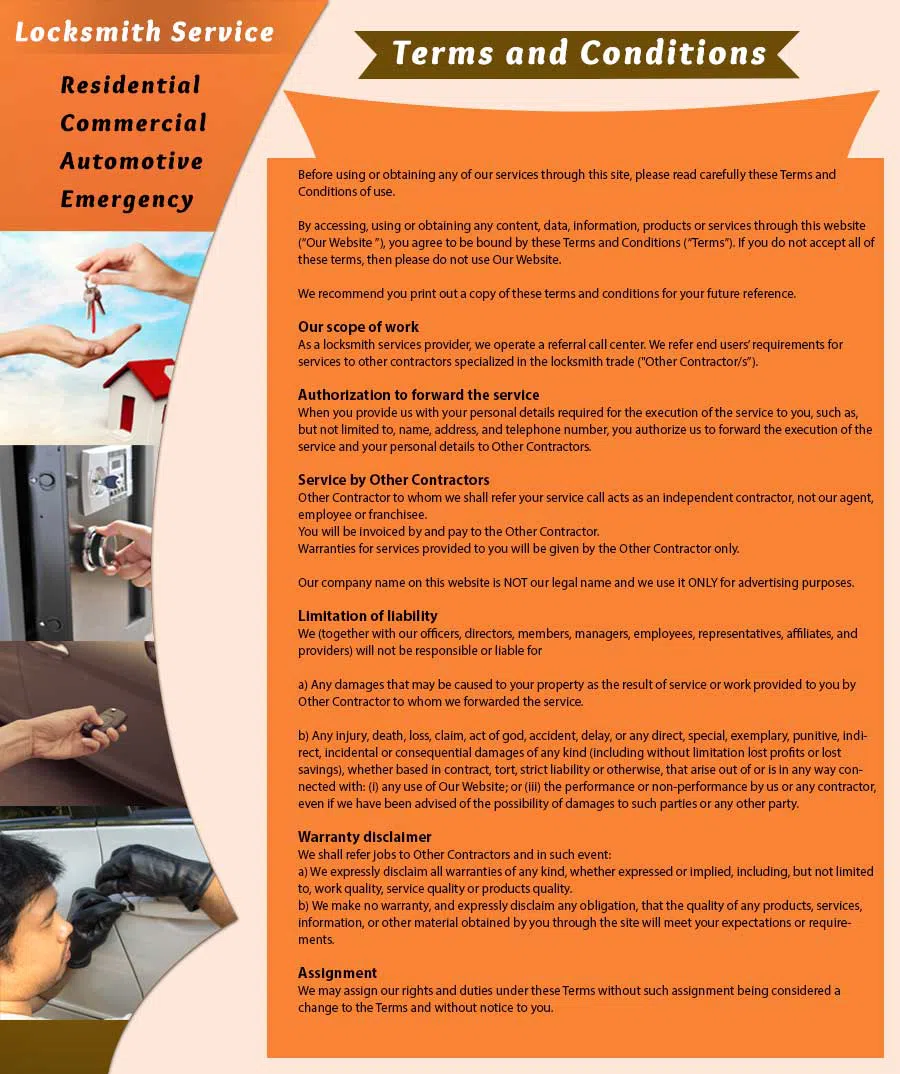 Locksmiths Denver, Denver, CO 303-357-8325 - terms-ls